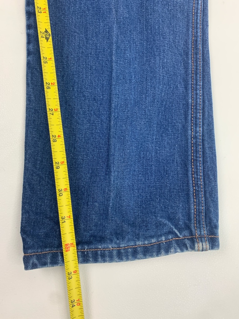 Vintage Wrangler Women's Dark Blue straight Jeans Size Vtg 9 junior tall Rare - Picture 13 of 16